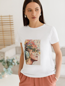 Футболка из 100% хлопка с авторским принтом