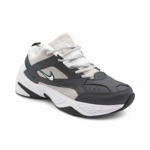 Кроссовки из натуральной кожи А026-28 серо бежевый