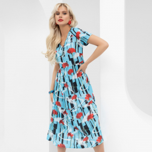 Платье, Воздушная стихия (яркие цветы)