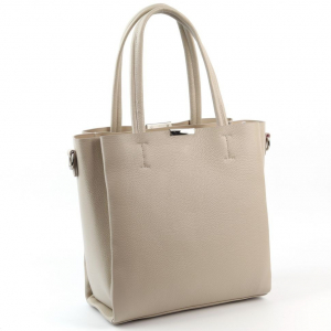 Женская кожаная сумка шоппер 1689-А Беж