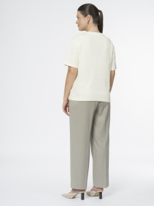 Прямые брюки из вискозной костюмной ткани