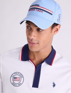 MENS RUBBER SIGNATURE STRIPE HAT