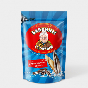 «Бабкины семечки», семечки полосатые, солёные, 240 г