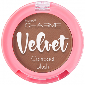 Румяна скульптурирующие VELVET CHARME бежевый тон 106 карамельный  матирующий эффект