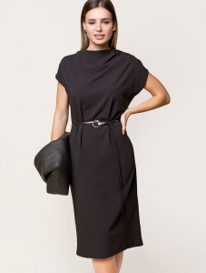 Платье из эластичного крепа с ремешком в подарок