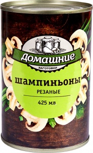 «Домашние заготовки», шампиньоны резаные, 400г