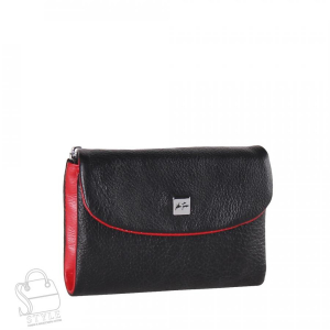Женский кошелек 7007-15 black red Velina Fabbiano в Новосибирске