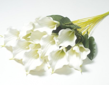 Искусственные цветы, Ветка в букете калла латекс 18 голов(1010237)