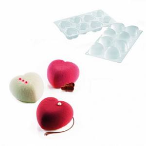 Форма силиконовая Silikomart Бомбафлекс Аморини 3D, 8 ячеек