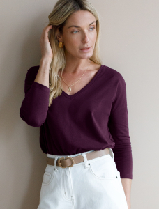 Джемпер из премиального хлопка с эластаном