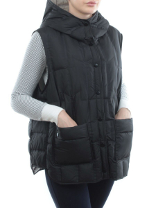 24-619 BLACK Жилет утепленный женский (пух)