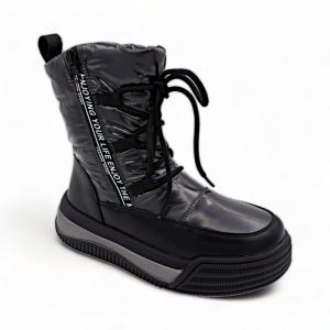 Дутики 2042-11 темно серые п/п