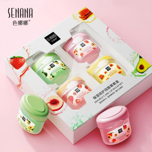 Набор бальзамов для губ 4 штуки Senana Double Care Lip Balm Set