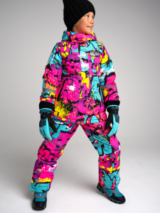 Комплект зимний для девочки: куртка, полукомбинезон