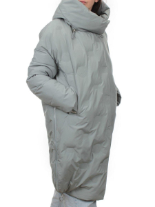 302 GRAY/LT. BLUE Пальто зимнее стеганое женское (200 гр. холлофайбер)