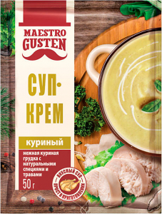 «Maestro Gusten», суп-крем куриный быстрого приготовления, 50г