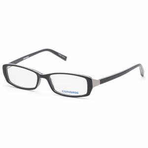 Converse  Men's Black Rectangular Eyeglasses