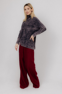 Джемпер из льна 4-269V графит