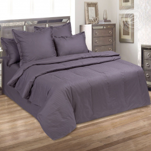 Постельное белье Мокрый асфальт (страйп-сатин)