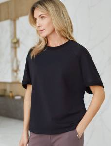 Футболка из тонкого премиального футера с эластаном