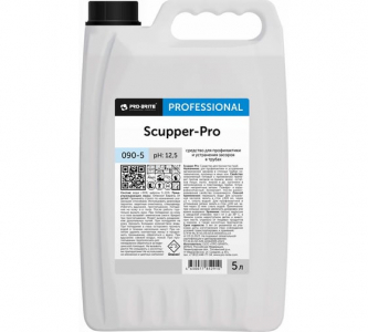 SCUPPER-PRO   Жидкий препарат для устранения засоров в сточных трубах 5 л