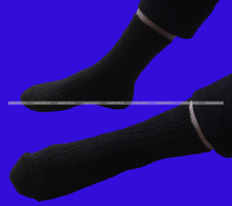 5 ПАР - Носки мужские ШЕРСТЯНЫЕ ЧЕРНЫЕ арт. 1А40