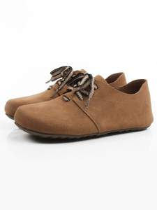 03-1-5A LT. BROWN (CAMEL) Полуботинки женские (натуральная замша)