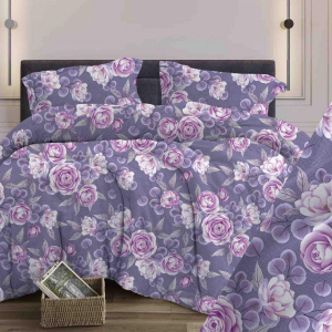 Пододеяльник Лирика фиолетовый бязь