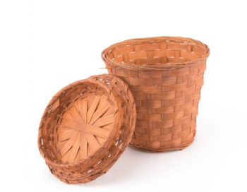 Искусственные цветы, Кашпо плетеное натуральный