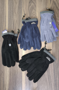 Перчатки мужские флис, резинка (цвета в ассортименте)