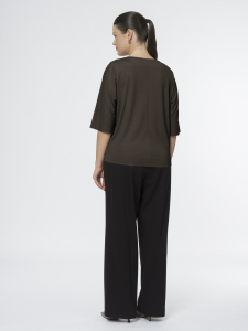 Блуза из вискозного трикотажа