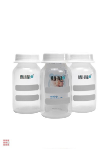 Бутылочки-контейнеры для молока, набор из 3 шт, 125 мл, Мамина радость