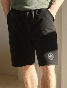 Шорты из тонкого футера с эластаном