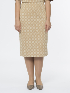 Юбка из рельефного трикотажного жаккарда