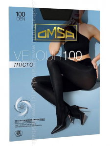 Колготки женские Velour Micro 100 Omsa Дроп