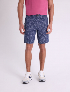 FLORAL SLUB CANVAS MASON SHORTS
