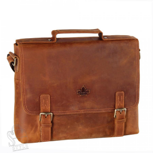 Портфель мужской кожаный 35502Z v.brown Zinimsk  в Новосибирске