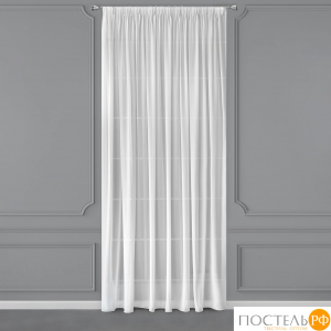 CASSIA ДАФНА бел Тюль на шт.ленте 400х300, 1пр, плстр.,