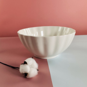 181-221 Салатник 21,5см BIANCO в под.уп.(х12)Фарфор