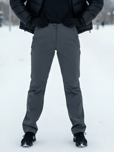 Брюки спортивные софтшелл MTFORCE женские темно-серого цвета 2410TC