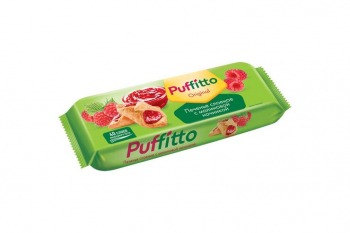 «Puffitto original», печенье слоеное с малиновой начинкой, 125 г