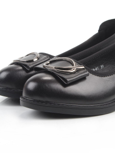 06-DYL74-D1 BLACK Туфли женские (натуральная кожа)