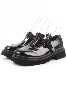 06-DLG06-2 BLACK Туфли женские (натуральная кожа)