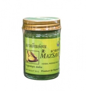 Тайский бальзам с криптолеписом для массажа. Green Massage Balm with cryptolepis 50 gr.