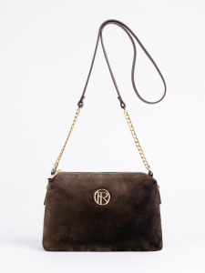 Женская кожаная сумка Richet 3199LGСU 887804 коричневый