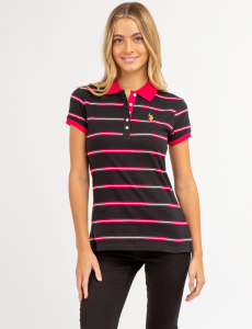 HORIZONTAL MULTI STRIPED POLO SHIRT