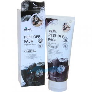Ekel Peel Off Pack Charcoal Маска пленка с экстрактом древесного угля, для всех типов кожи, 180 мл