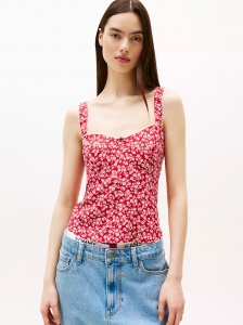 Tommy Jeans Sleeveless Floral Print Top