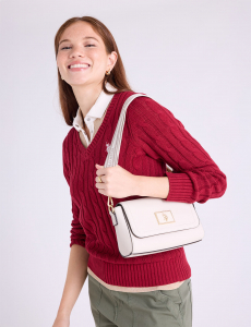 ENAMEL CROSSBODY BAG