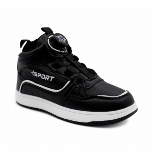 Кроссовки высокие демисезонные А7775-1 черные